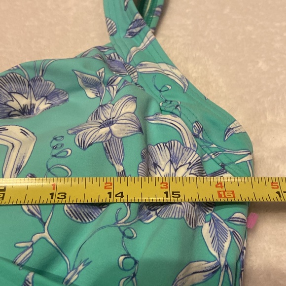 LANDS’ END Size 12 Tankini Top Padded Adjustable Straps Nylon/Spandex - Picture 4 of 9
